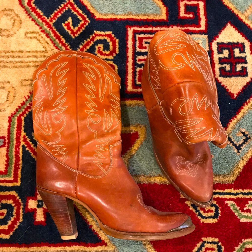 Authentic leather cowgirl boots